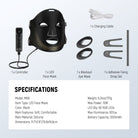 Package Contents of the NEEWER BASICS M08 LED Red Light Therapy Face Mask Kit