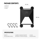 This package includes a satellite case, a suction cup, and a carabiner.