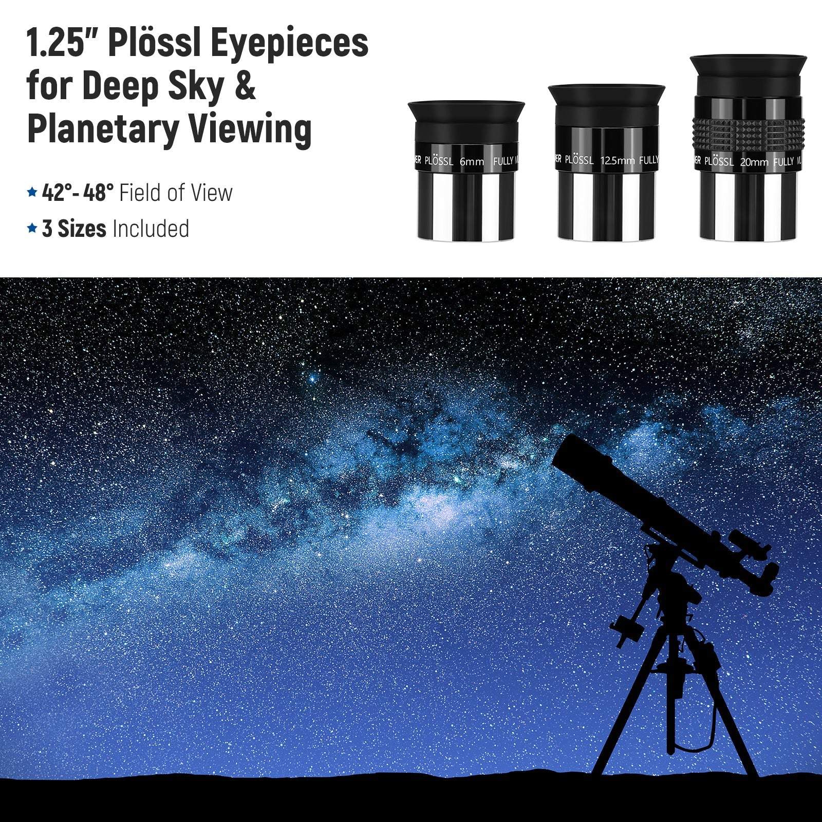 Plossl best sale eyepiece set