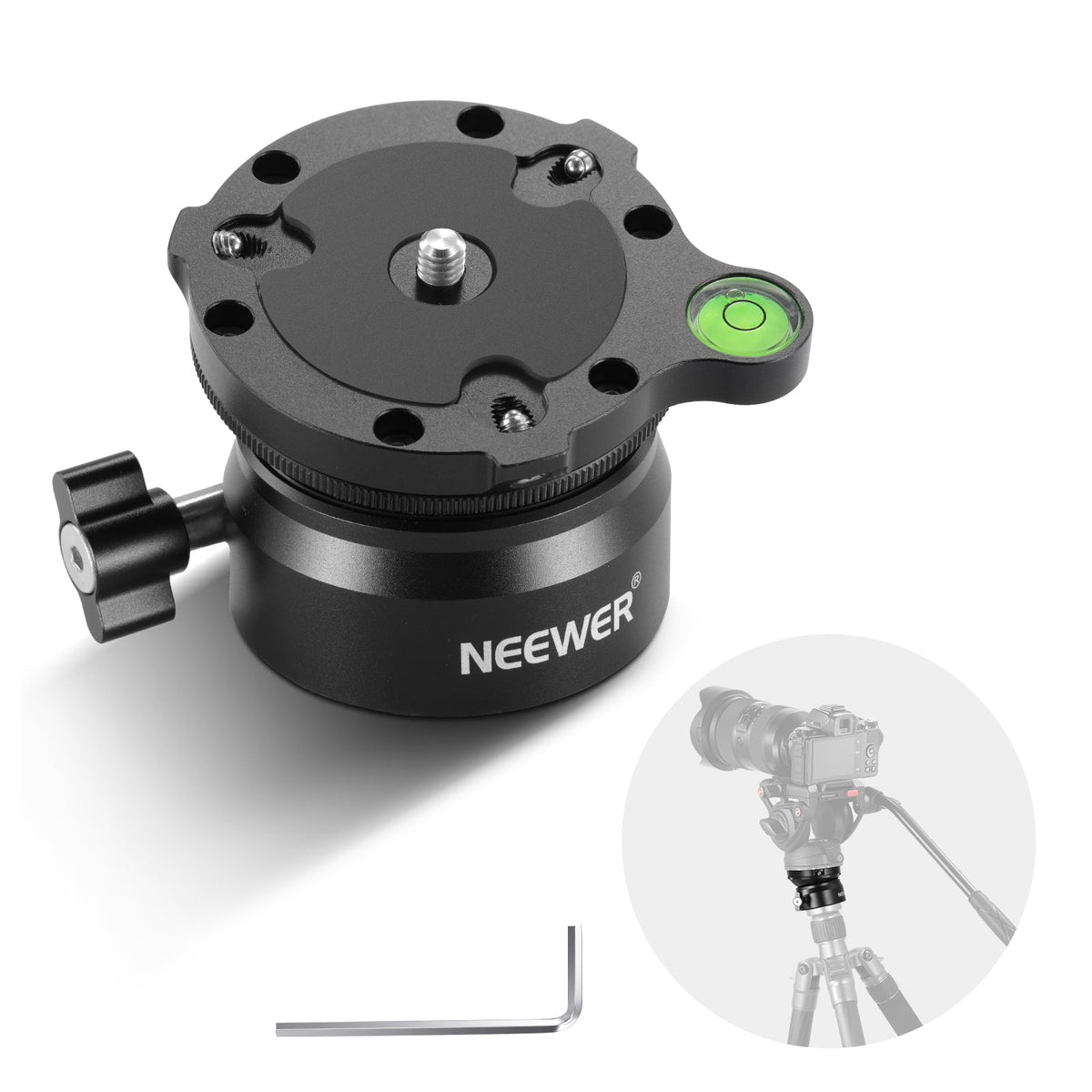 NEEWER GM15 Tripod Leveling Base (ø60mm) Camera Leveler - NEEWER