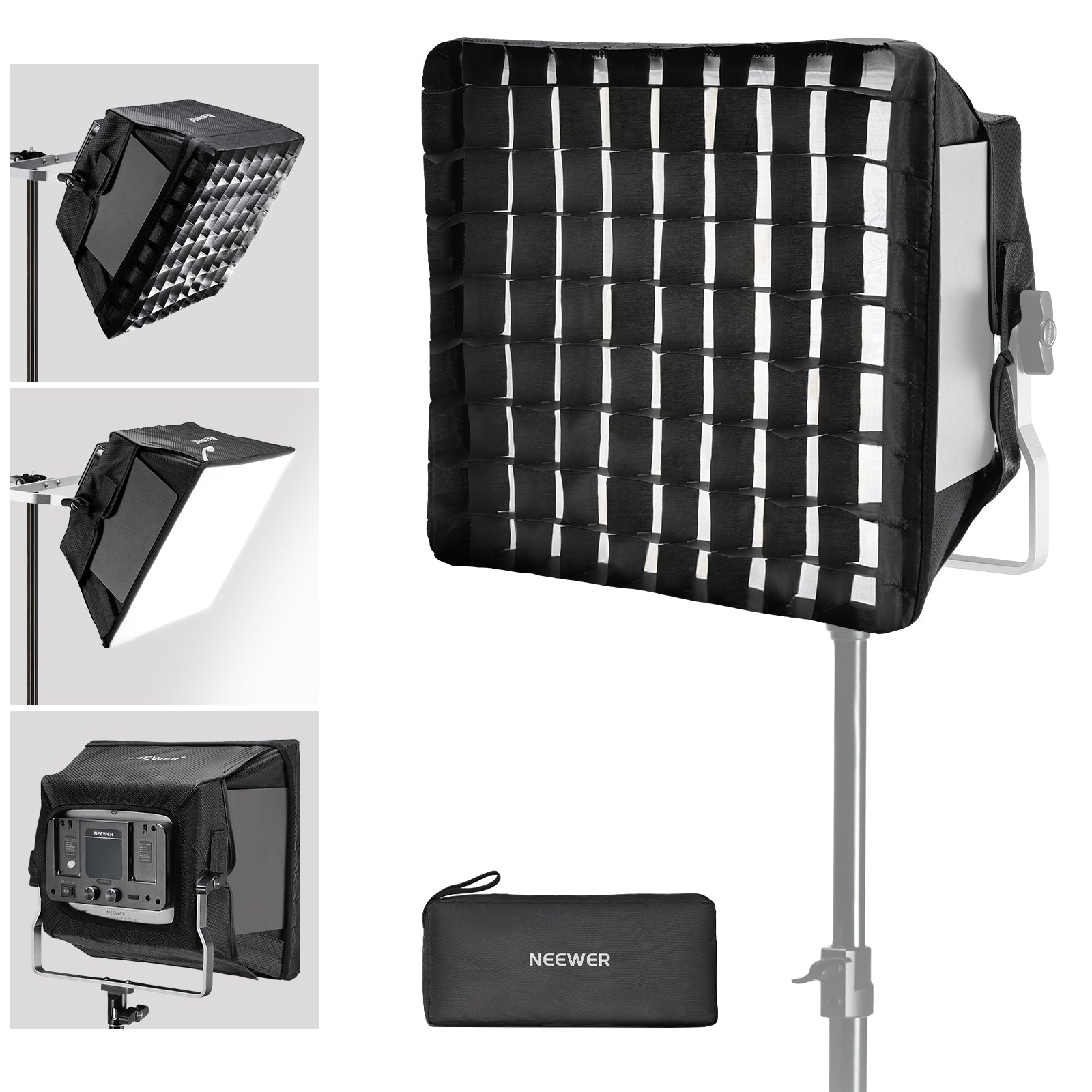 NEEWER LED-NL660 2個セット 2 Pack NEEWER NL660 Bi-Color LED Panel Light with Stand Kit