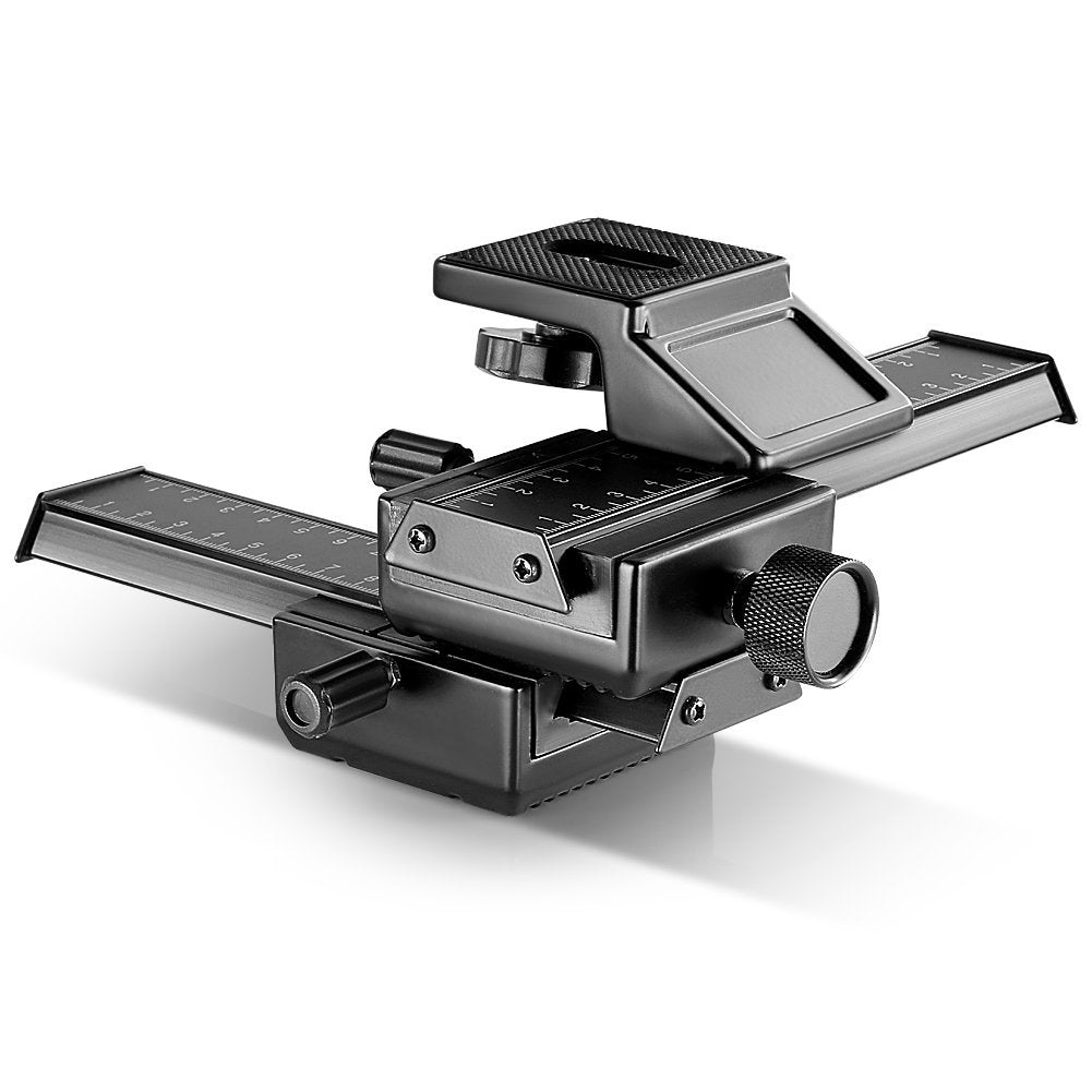 Neewer Pro 4-Way Macro Focusing Focus Rail Slider for Close-Up Shooting - neewer.com
